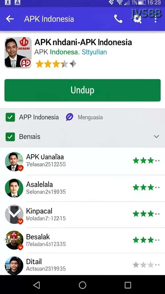 Cuplikan layar MEME4D — menu navigasi