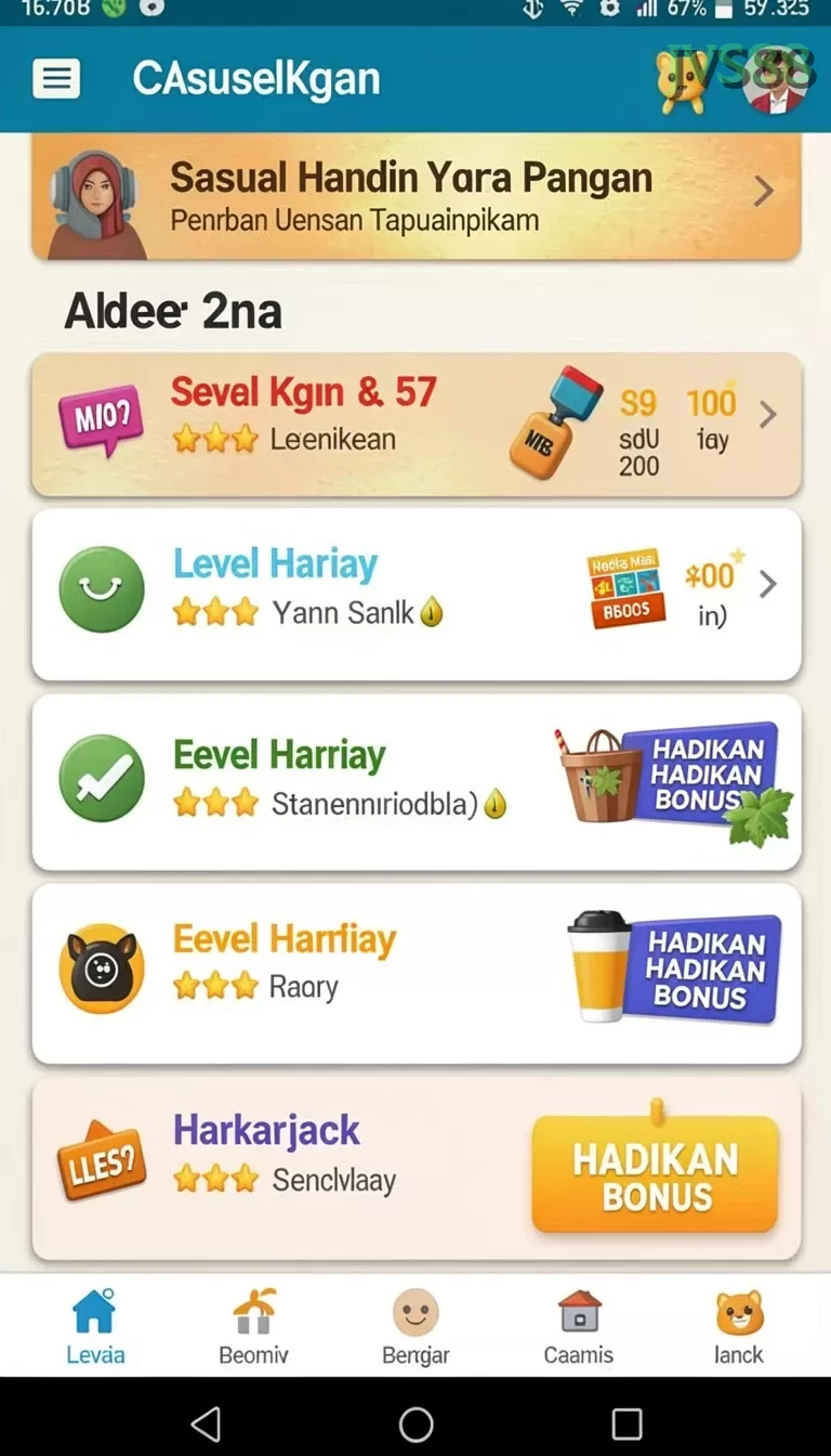 Cuplikan layar KOINAGA88 — menu navigasi